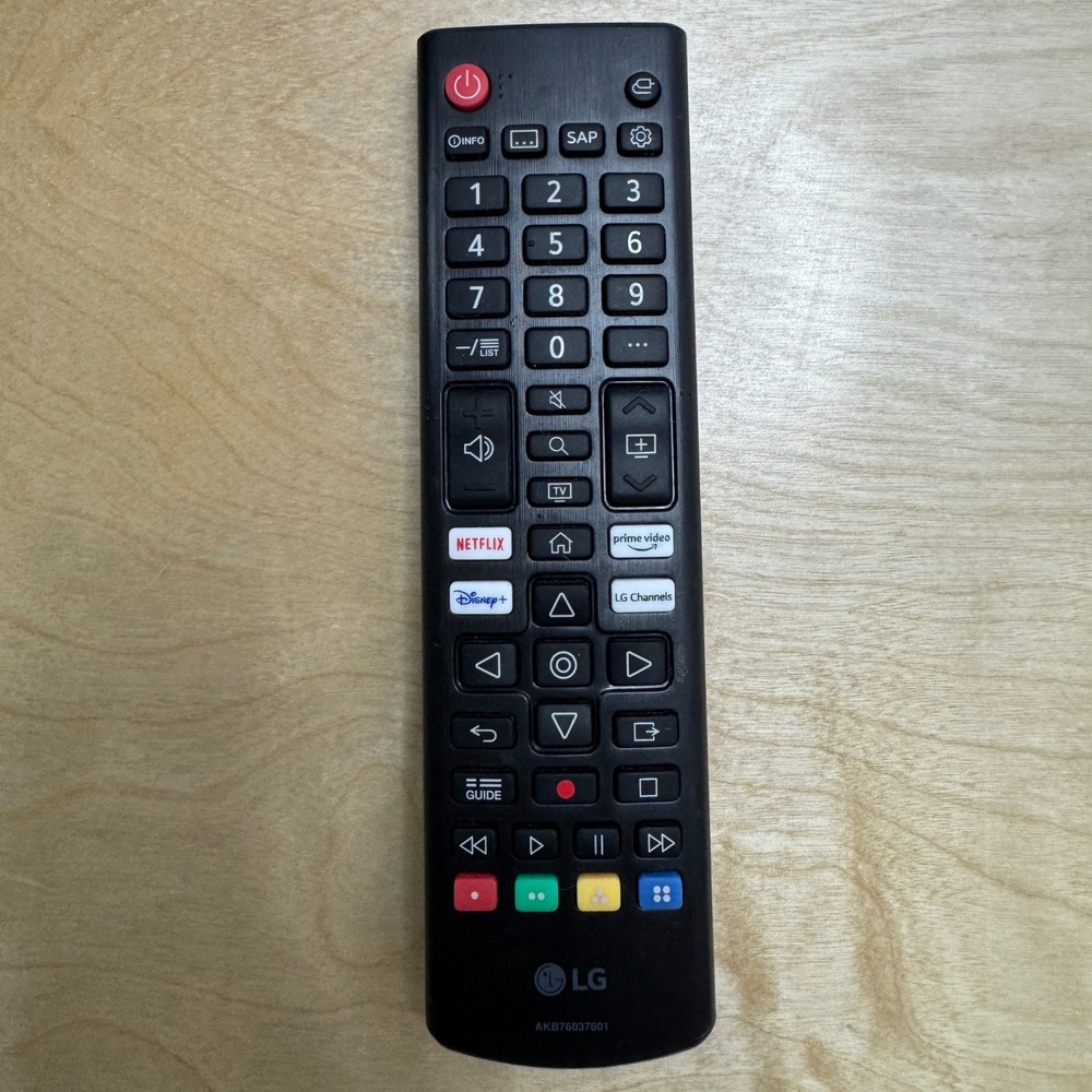 Genuine LG AKB76037601 Smart TV Remote Control Netflix Prime Video Disney+ Black